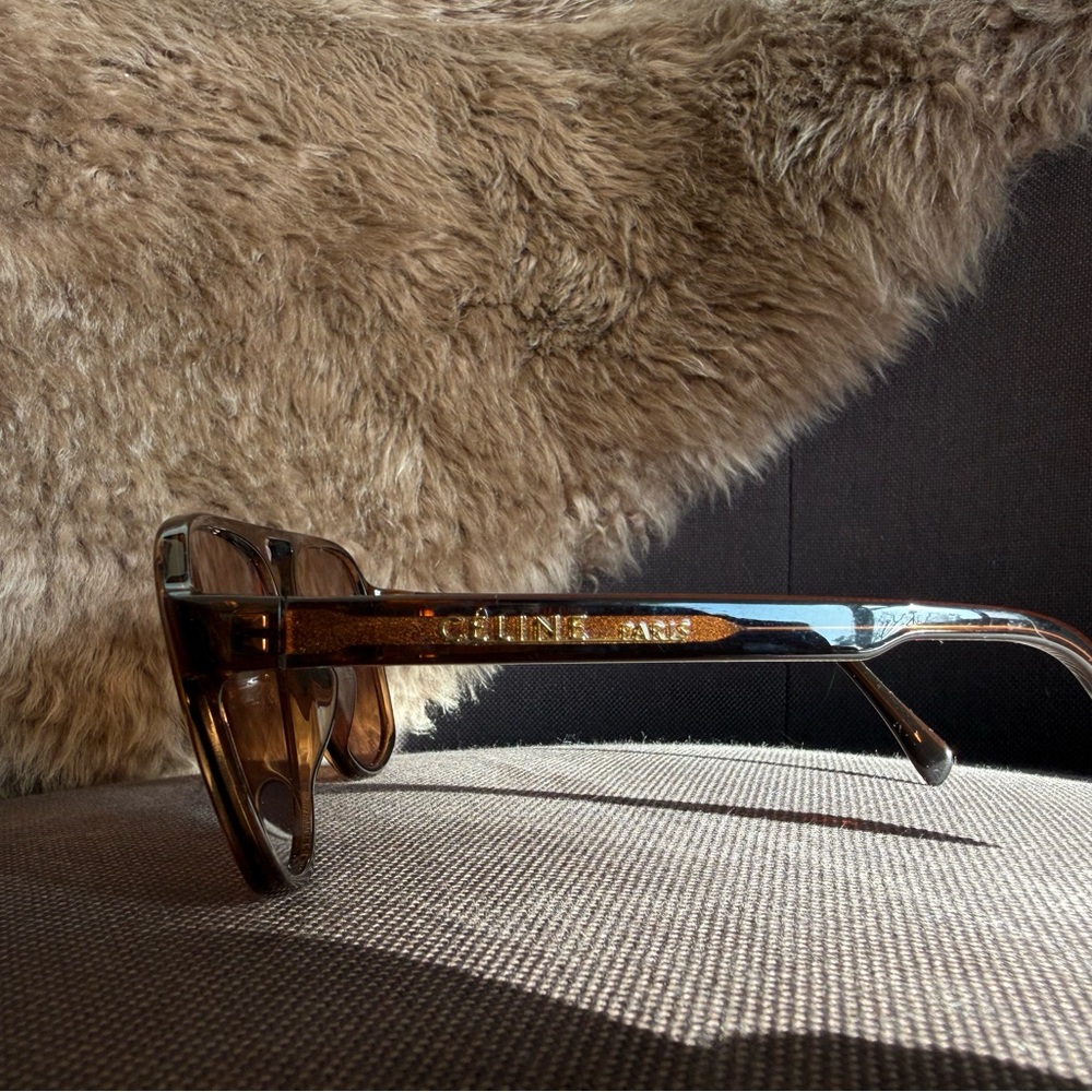 Celine Brown Tortoiseshell Aviator Sunglasses - image 2
